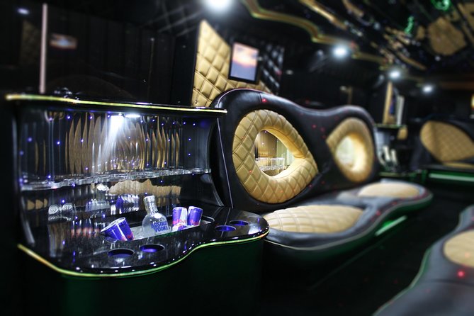1 Hour Prague Party Hummer Limousine Ride - Wine in the limo: small detail, big mood