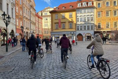 3-hour Complete Prague Bike Tour - Josefov and Obecní Dum: Jewish Quarter sights and the story of old walls