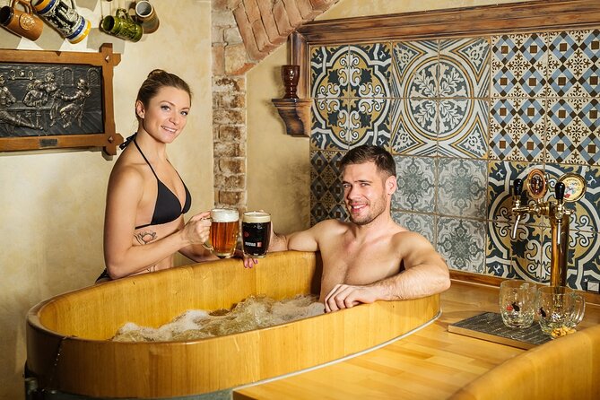 Beer bath Spa for 2 people/ 1 tub - 1,5 hour Activity in Prague - What Makes A Prague Beer Bath Feel Like A Real Spa