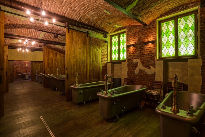 Beer Spa and Salt Cave in Prague (single bath) - Entering the Beer Bath: Warm Water, Beer (or Wine), and a Clear Flow