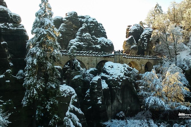 Bohemian And Saxon Switzerland Winter Tour from Prague - Hřensko Czech lunch and light refreshments: warmth with local flavor
