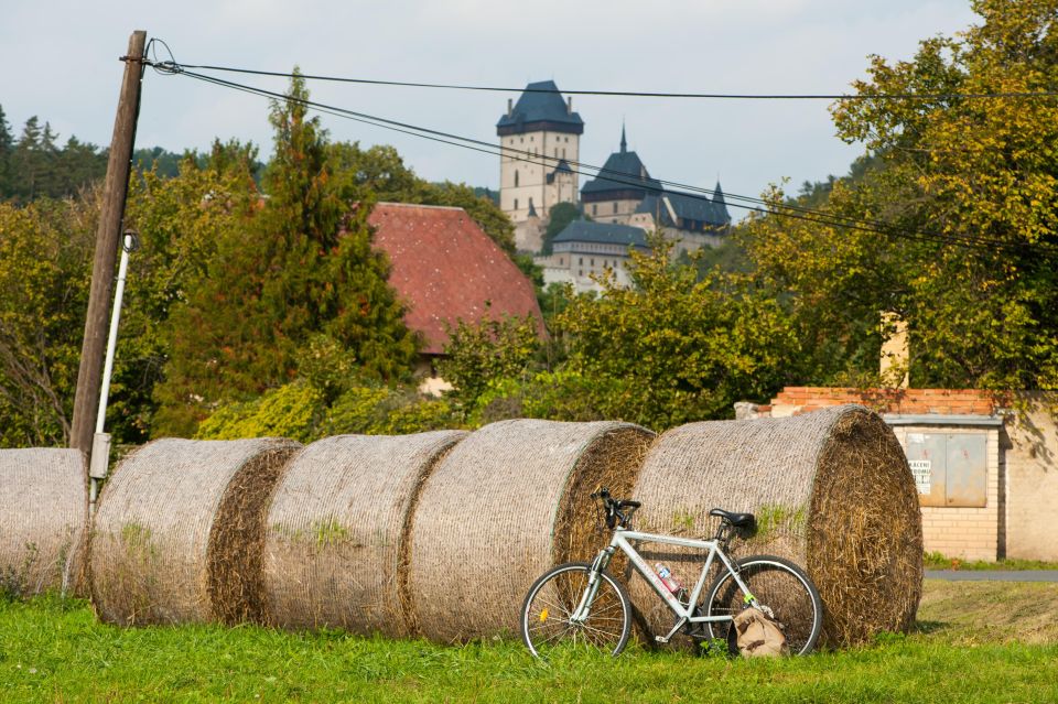 Countryside Bike Tour From Prague To Karlstejn Castle - Rolling Through Villages: Dobřichovice and Zadní Třebaň