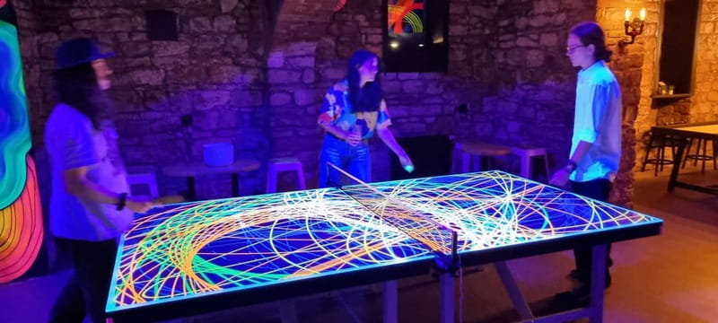 Crew Bar Prague: Open bar, ping pong or shuffleboard game - How to Pace Drinks Without Wrecking the Game