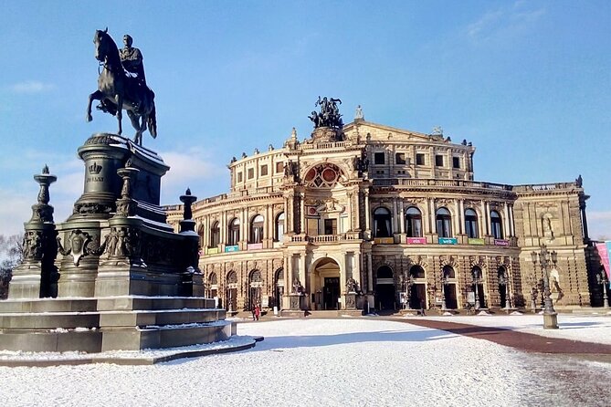 Dresden Christmas Markets And Old Town Tour - From Prague - The old-town walk: Semper Opera, Zwinger, and Dresden’s “try saying these names” test