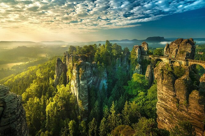 From Prague: Bohemian & Saxon Switzerland Small-Group Hike - Bastei Bridge: your first big canyon wow moment