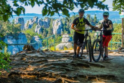 From Prague: E-Mountain Biking Trip to the Bohemian Paradise - The e-bike and safety briefing that make the day work