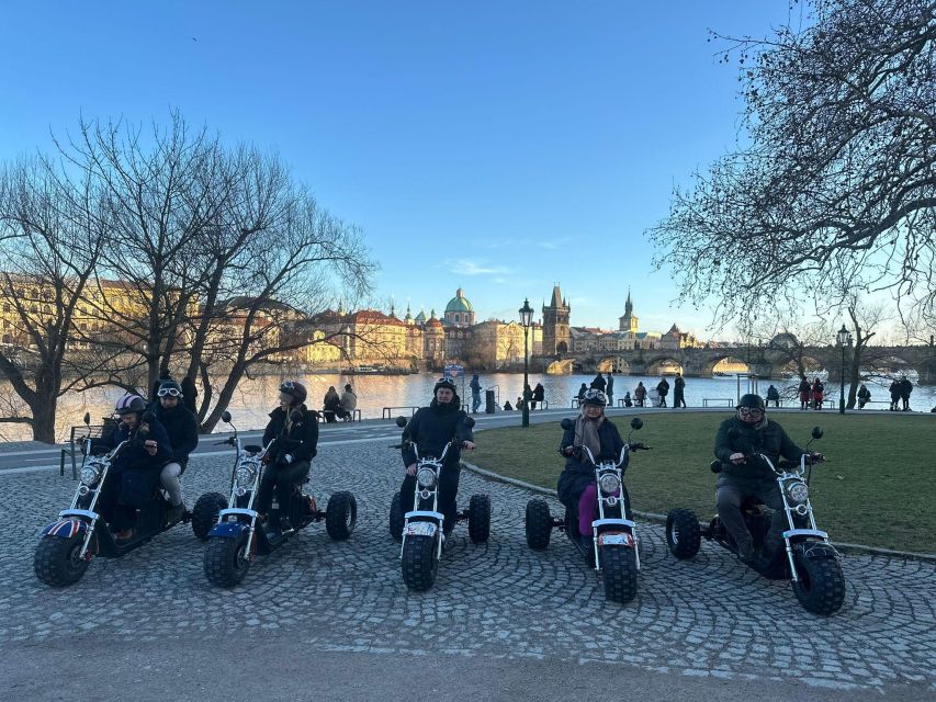 Grand City Tour on Electric Trike in Prague - Live Guided - Stop-by-stop: Wenceslas Square to Letná’s viewpoints and giant metronome