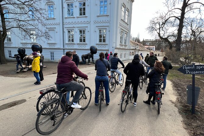 Hidden Prague Bike Tour - Lesser Town: Lennon Wall, Kampa Park, and modern art