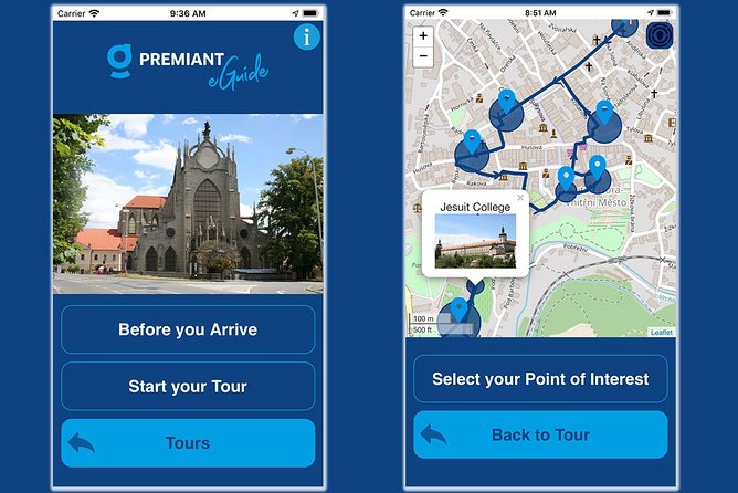 Karlovy Vary - Premiant eGuide APP - Premiant eGuide app: how to make it work without a live guide