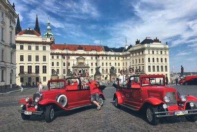 Karlstejn Castle in Vintage Convertible Car - The 6-hour flow: how to make sure you actually get castle time