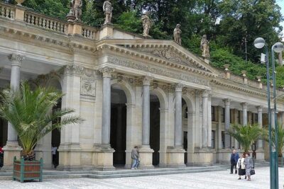 Moser Glassworks and Jan Becher Museum and Karlovy Vary Private Tour from Prague - The Holy Trinity church: a standout detail near the ruins