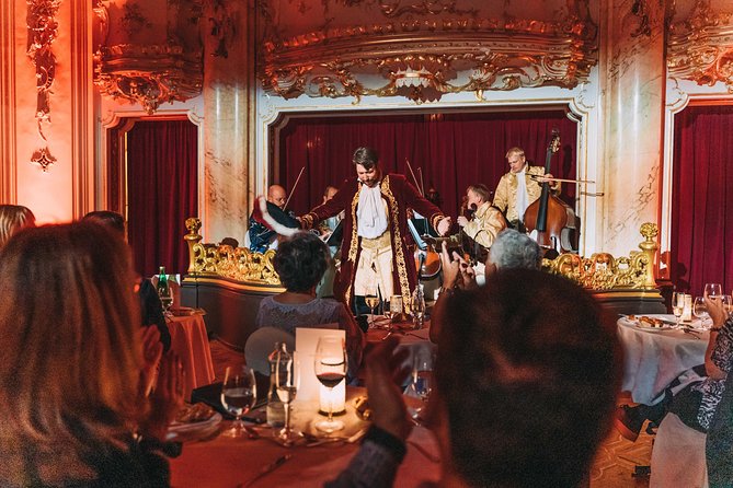 Mozart Concert and Dinner in Prague - Seats Matter: 8-Seater Tables, Tables for Two, and Balcony Views