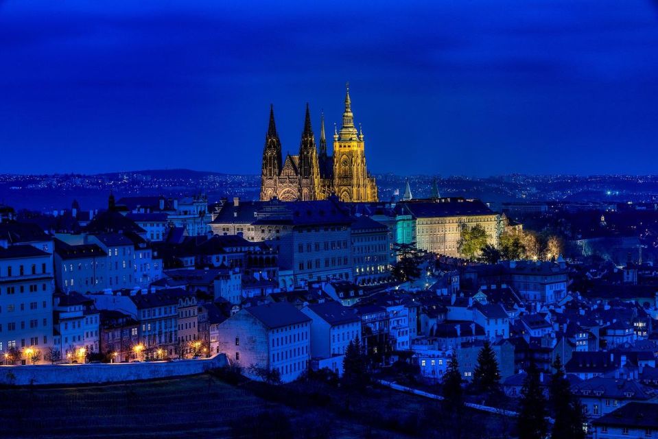 Night tour: Dark Side of Prague with Craft Beer - Where the Tour Starts: Rudolfinum Umbrellas and Night Timing