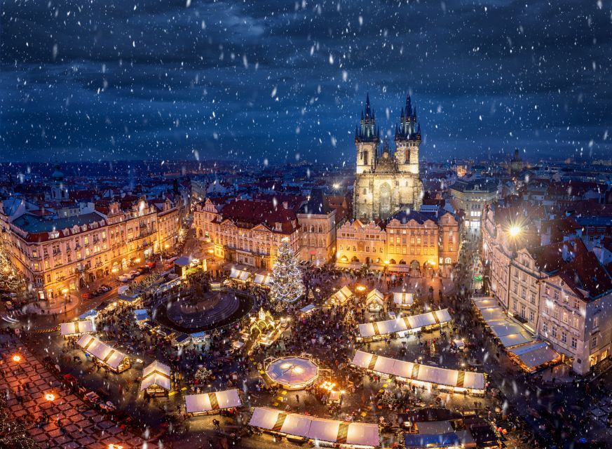 Prague: 2-3h Magical Christmas Markets Tour with Inclusions - Old Town Square: the perfect postcard start, with real context