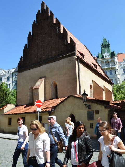 Prague: 2-Hour Old Town and Jewish Ghetto Walking Tour - Estates Theatre façade and the theater district feel