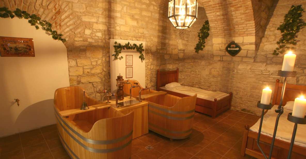 Prague: Bernard Beer Spa with Beer and Massage Option - The beer bath for two: unlimited Bernard beer in a private tub