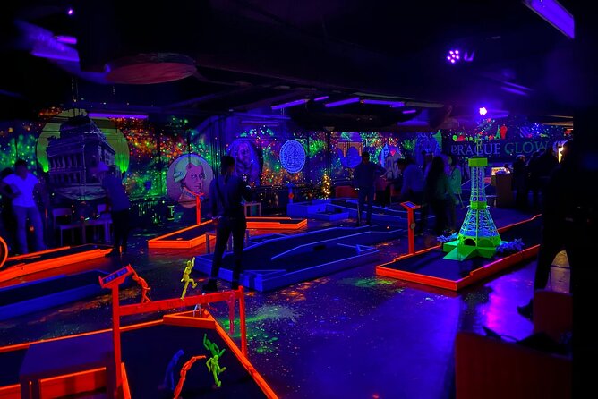 Prague Black Light Mini Golf Admission Ticket - What You Get: 18 Holes Plus More Than Golf