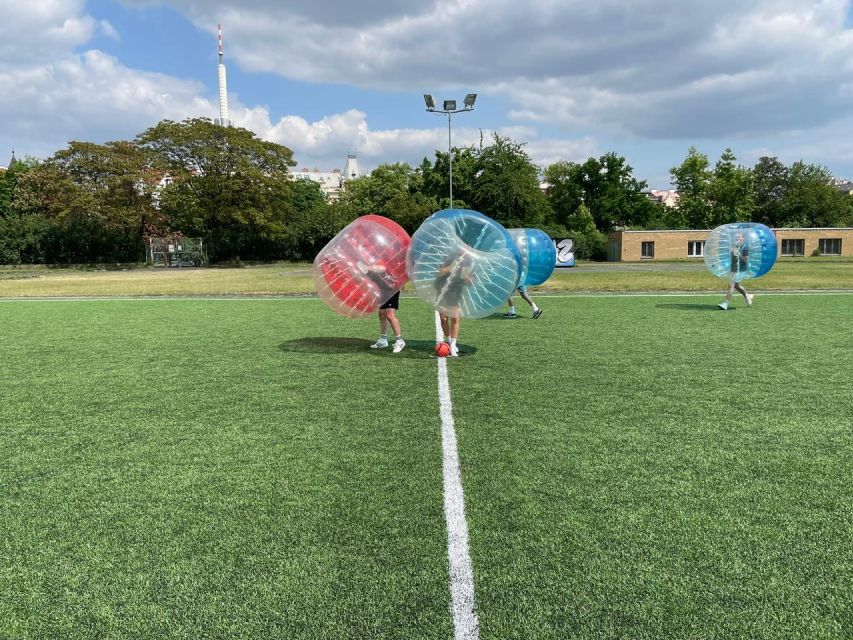 Prague: Bubbles football - Zorb Football in centrum - Who should book this and who should skip it