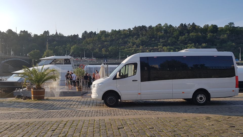 Prague: City Tour and Dinner Cruise with Hotel Pickup - Boarding the Boat: Buffet Dinner, Live Music, and Comfort