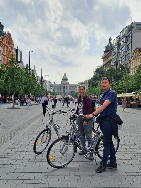 Prague E-Bike City Ride tour : 2hrs - Wenceslas Square to Charles Bridge: big skyline views without a full day of walking