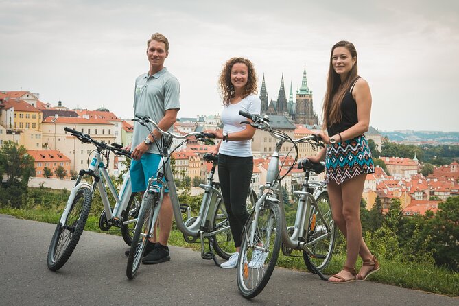 Prague E-Bike City Sightseeing Tour - Charles Bridge to Lennon Wall: big landmark, then street-level story