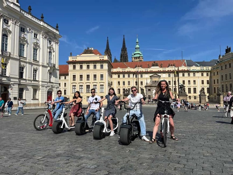 Prague E-Scooter City Tour: Regular or Fat Tire - E-Scooter Choice: HUGO Regular vs SCROOSER Fat Tire