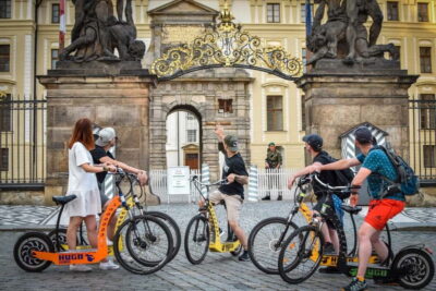 Prague: E-Scooter Grand City & Panoramas Small-Group Tour - Hugo Bike E-Scooter Setup: Training, Helmet Gear, and Real-World Control