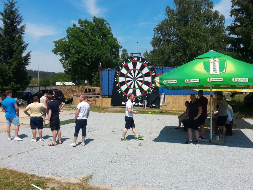 Prague : Giant Foot Darts and Giant Beer Pong Game - Prague’s Giant Foot Darts and Beer Pong: the idea that actually works