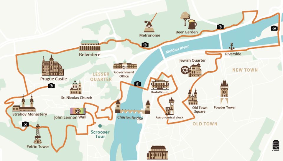 Prague: Grand City Tour on Fat e-Bike - Prague Castle Without the Full Climb: Strahov, Scenery, and Short Walks