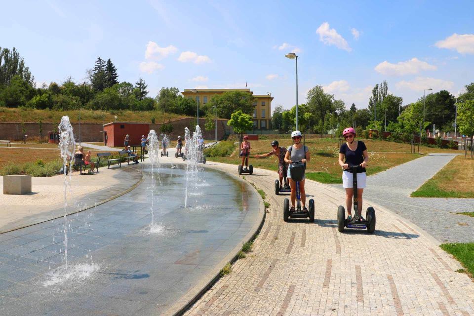 Prague: Grand Segway and eScooter Live Guided City Tour - The stadium and final scenery beats near Castle District