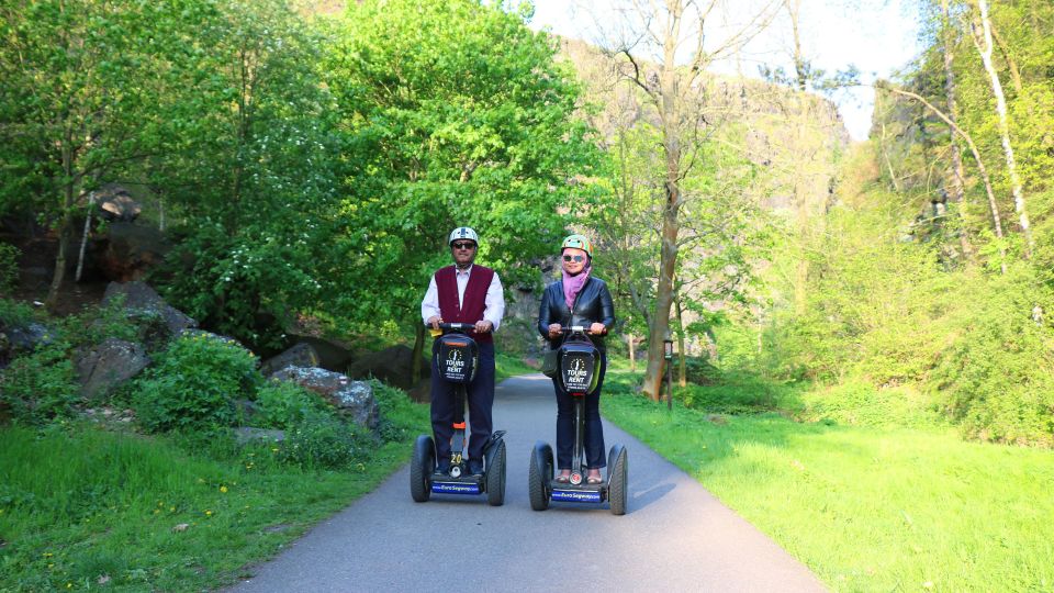 Prague: Grand Segway and eScooter Live Guided City Tour - The Segway swap near the Castle District