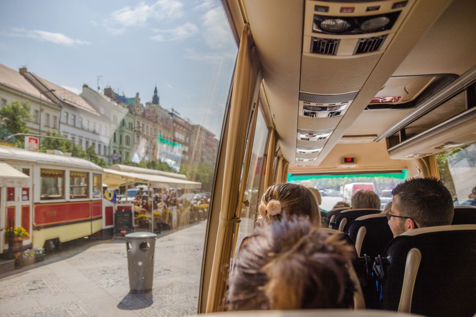 Prague: Guided Bus & Walking Tour with River Cruise & Lunch - Bus views that teach you where Prague actually sits