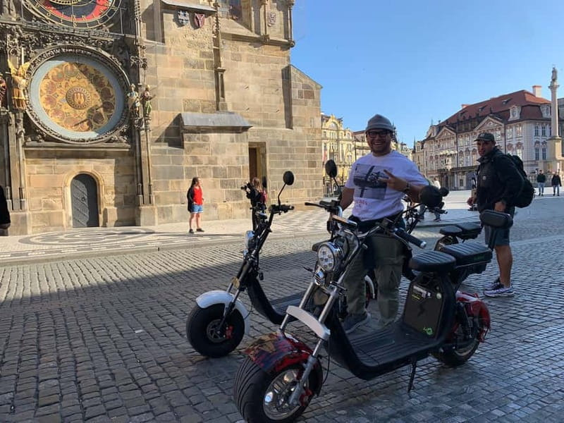 Prague: Guided Fat Tire e-Scooter Tour - Strahov Monastery beer tasting and a brewery with 17th-century recipes