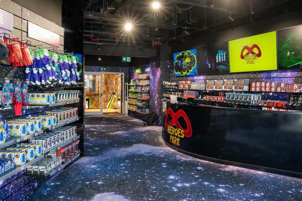 Prague: Heroes Park Superhero Store Entry Ticket - Merchandise you can actually shop: action figures and limited editions