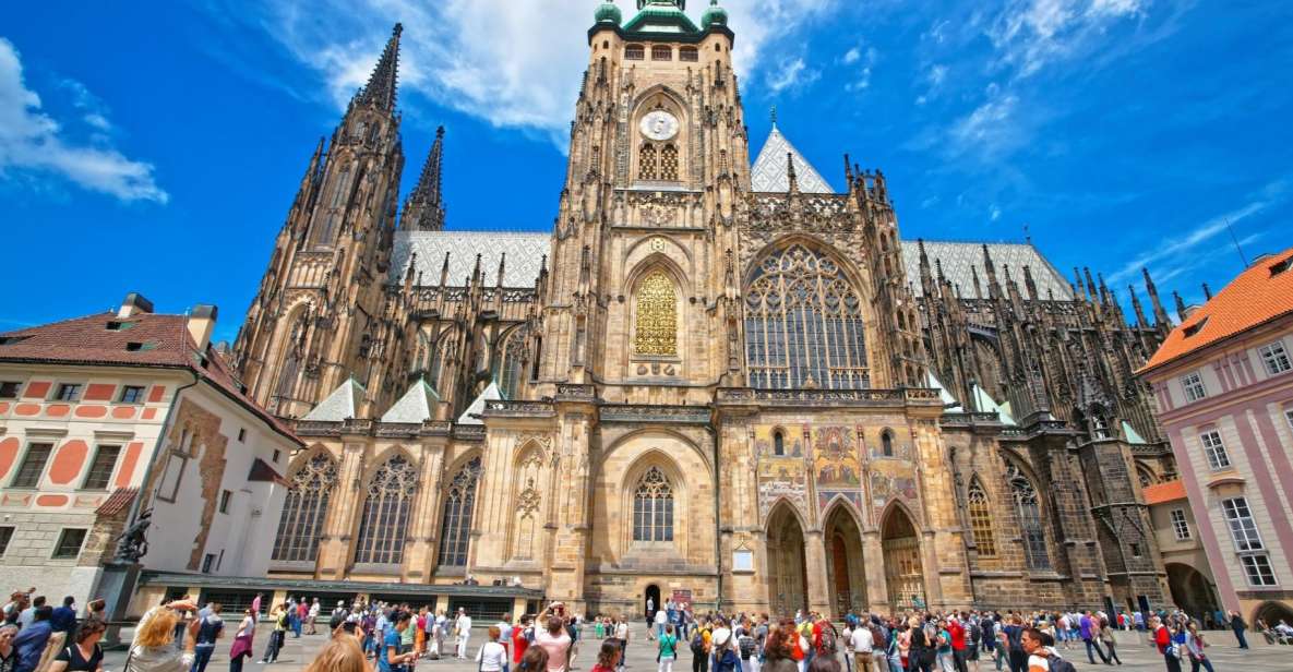 Prague Hradcany Castle, St Vitus Cathedral Tour with Tickets - St Vitus Cathedral: Gothic focus, big-ticket value