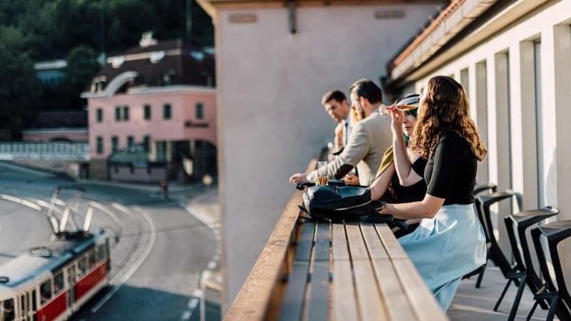 Prague – Kunsthalle Praha Gallery Ticket - The café stop: a comfortable landing with city views