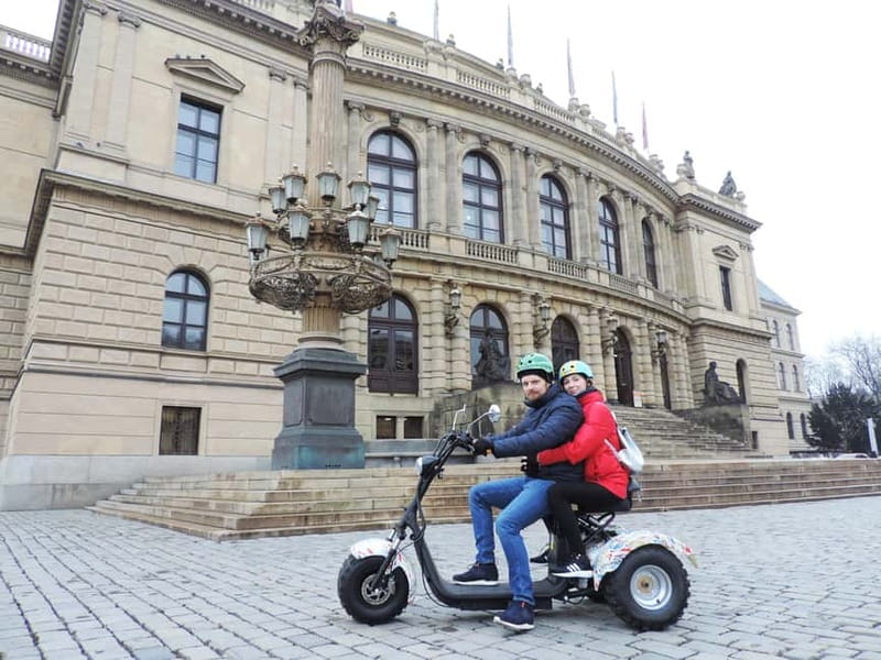 Prague: Panoramic Viewpoints Guided Electric Tricycle Tour - Petrin Hill and Strahov Monastery: the red roofs payoff