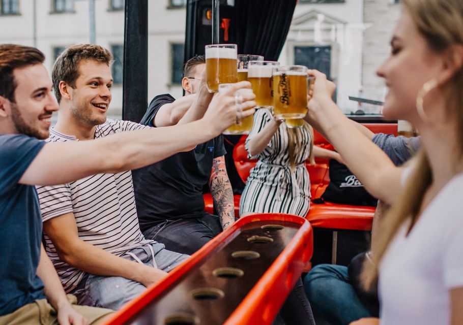 Prague: Party Beer Bus - How the Ride Works: A 75-Minute to 2-Hour Prague Highlight Loop