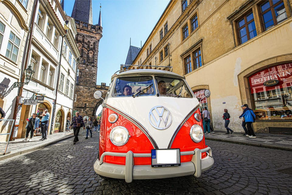 Prague: Private Sightseeing Tour in original VW Samba bus - Timing matters: 40 minutes vs 1.5 hours