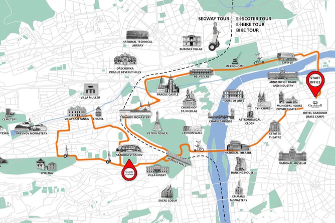 Prague Segway & E-Scooter Grand City Tour - Letná Park and Beer-Garden Panoramas: Why the Stop Timing Works