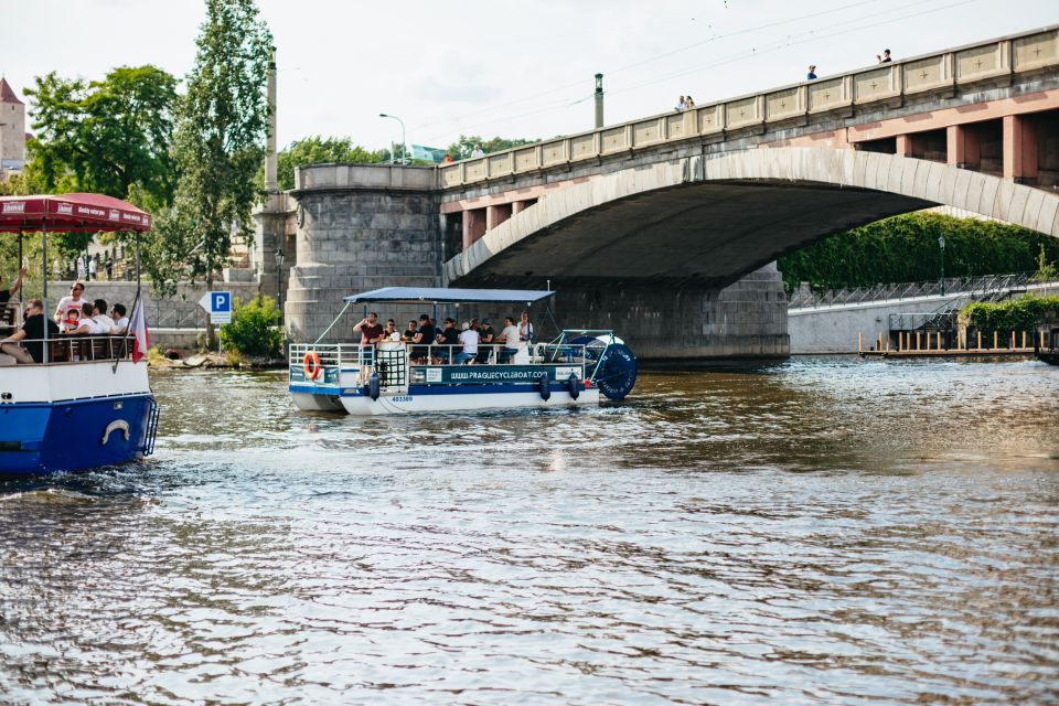 Prague: Swimming Beer Bike on A Cycle Boat - Letná Park and Mánesův most: quick passes with big payoff