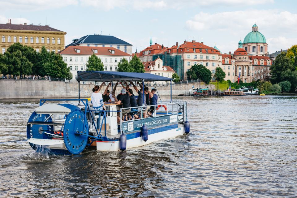Prague: Swimming Beer Bike on A Cycle Boat - Kampa Island: the quieter-feeling stop you’ll recognize
