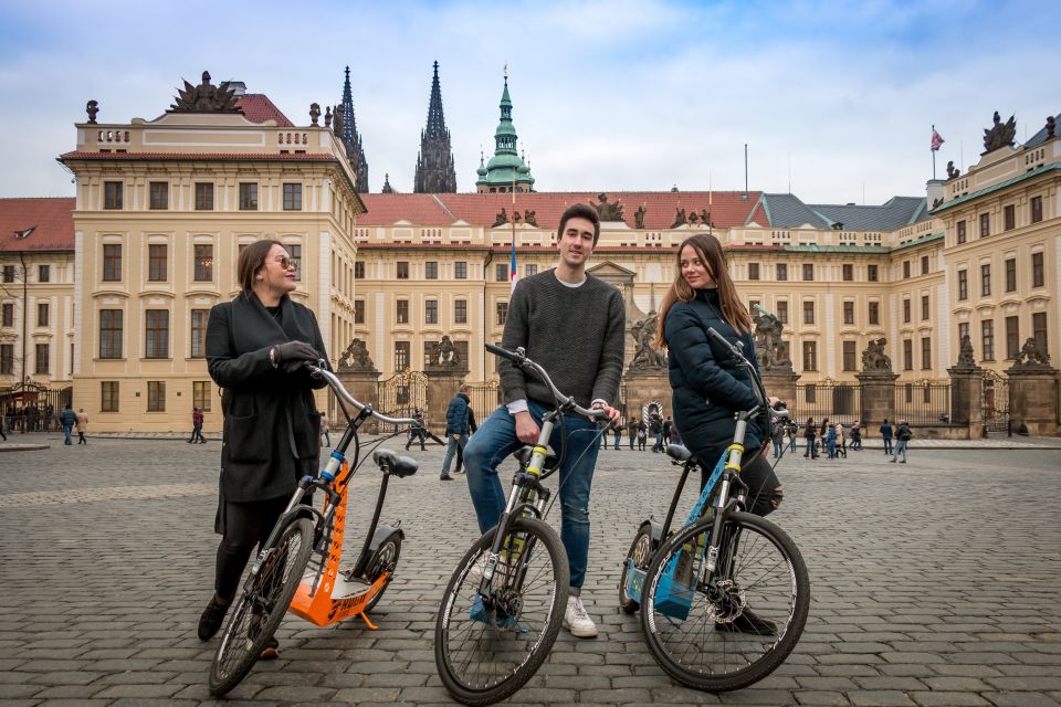 Prague: Tour by Electric Scooter or Cruiser eBike - Prague Castle District and Strahov Monastery: the city in layers