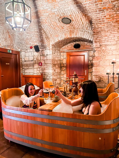 Prague: Ungelt Bernard Beer Spa with Beer & Optional Massage - The beer bath: private tub time with unlimited Bernard