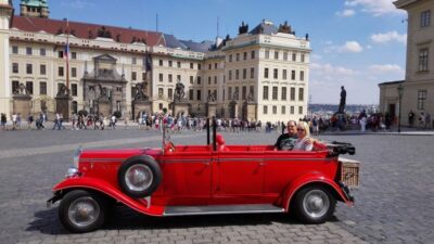 Prague: Vintage Car Ride and Walking Tour - Vintage car circuit through central Prague: the story comes first