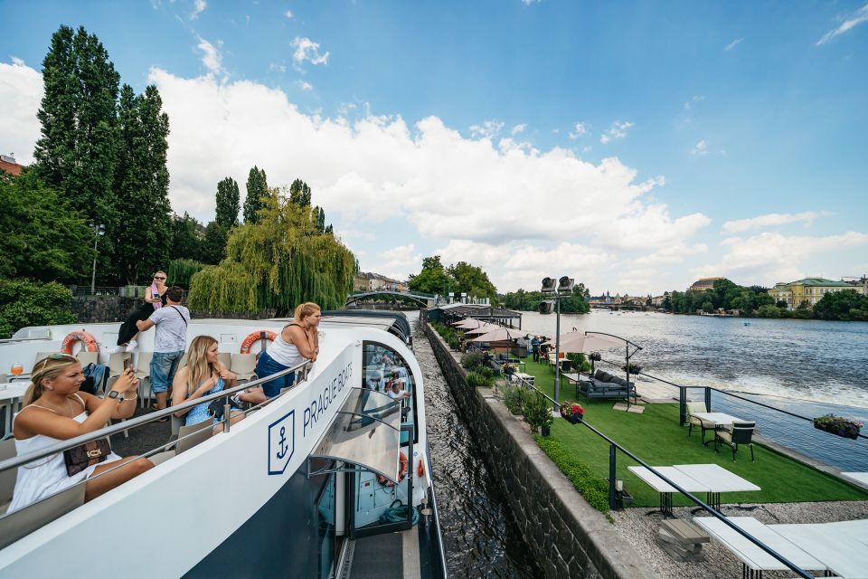 Prague: Vltava River Lunch Cruise in an Open-Top Glass Boat - Lunch Buffet and Aperitif: What You Actually Get