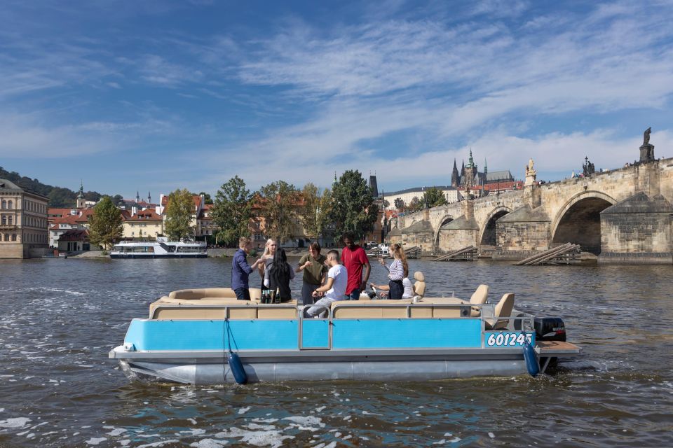 Private Boat Cruise With Unlimited Prosecco - Where you sail: Charles Bridge, the National Theatre, Kampa Island, Prague Castle