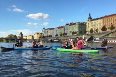 Stand-Up Paddleboarding on the Vltava River in Prague - Meeting at Yacht Club CEREPodolské Nábřeží: Easy to Find, Easy to Start