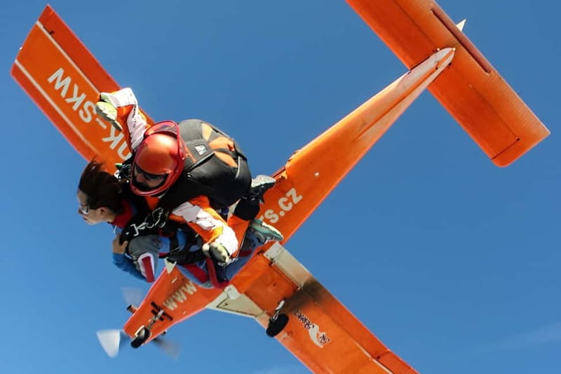 Tandem Skydiving Adventure in Prague - Parachute flight: the glide where you can finally look around